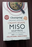 Creamy sesame miso soup paste