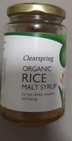 Organic Rice Malt Syrup