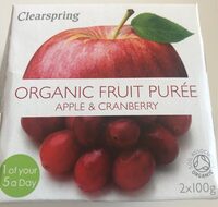 Compote organic fruit Apple & Cranberry
