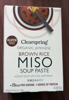 Brown rice miso soup paste