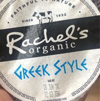 Rachel's Organic vanilla greek style yogurt