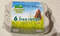 6 free range eggs