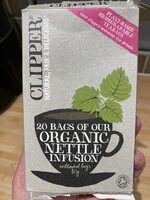 Organic nettle tea infusion