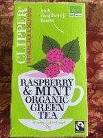Clipper Raspberry & mint organic green tea