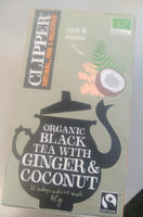 Organic black tea with ginger&coconut