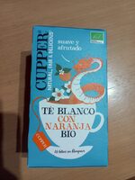 Té blanco con naranja