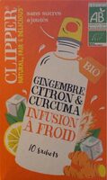Gingembre citron & curcuma infusion à froid