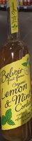 Organic lemon and mint cordial