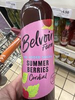 Belvoir No added Sugar Summer Berries Cordial 500 ml