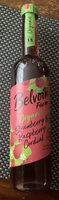 Organic strawberry raspberry cordial