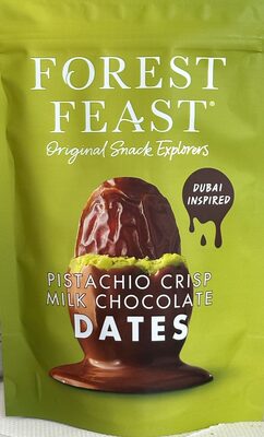 Pistachio Crisp Milk Chocolate Dates