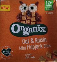 Oat & raisin mini flapjack bites