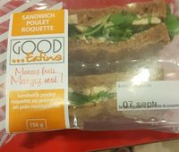 Sandwich poulet roquette