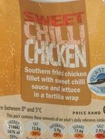 Wrap sweet chilli chicken