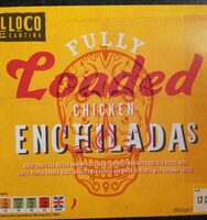 Loaded chicken enchiladas