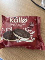 Dark chocolate rice cakes