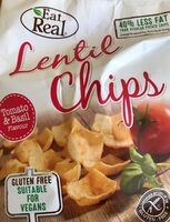 Lentil Chips Tomato & Basil Flavour