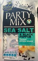 Sea salt and black pepper flavour potato snack
