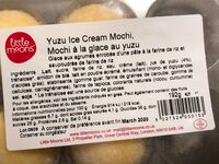 Yuzu ice cream mochi