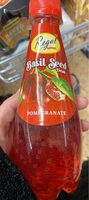 Basil seed drink pomegranate