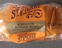 4 Brioche Burger Buns