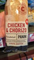 Panini, chicken and chorizo