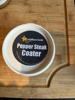 Pepper steak coated