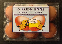 6 fresh eggs