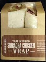 Thai Inspired Sriracha Chicken Wrap