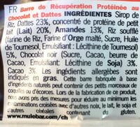 Barre de Récupération Protéinée au chocolat et Dattes