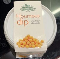 Houmous dip with fresh chickpeas