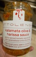 Kalamata olive and harissa sauce