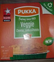 Veggie cheese, leek & potato pie