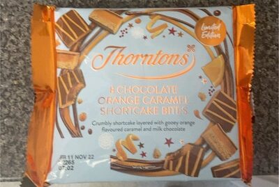 Cocolate orange caramel shortcake bites by Thorntons