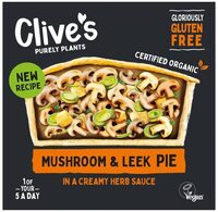 Organic Mushroom & Leek Pie