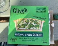 Broccoli and pesto quiche