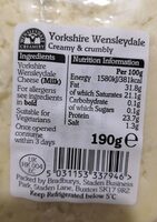 Yorkshire Wensleydale Cheese