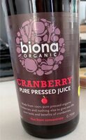 Cranberry pure pressed juice