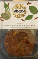 Black bean cashew burgers