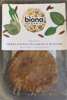 Sweet potato buckwheat burger