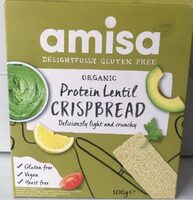 Protein lentil crispbread