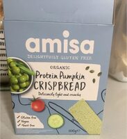 Organic protein pumpkin crisbread