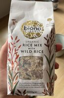 Organic rice mix with wild rice