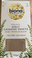 Spelt lasagne sheets