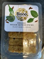 Organic veggie quinoa sticks