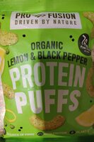 Organic lemon & black pepper protein puffs