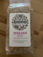 Italian rice, long grain, wholegrain