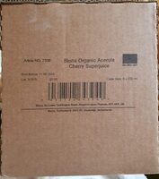 Organic Acerola Cherry Superjuice