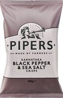 Pipers Karnataka Black Pepper & Sea Salt Crisps