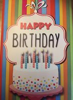 Happy birthday milk chocolate bar